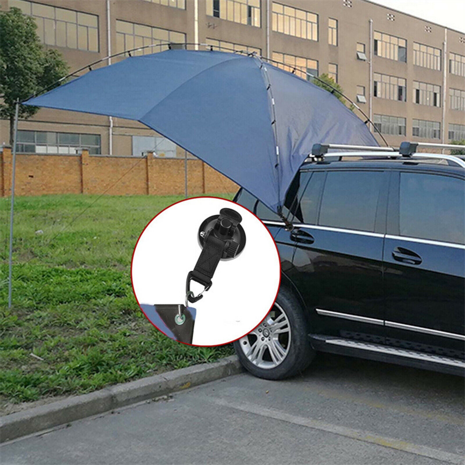 Strong Suction Cup Anchor Securing Hook For Car Side Awning Pool Tarps