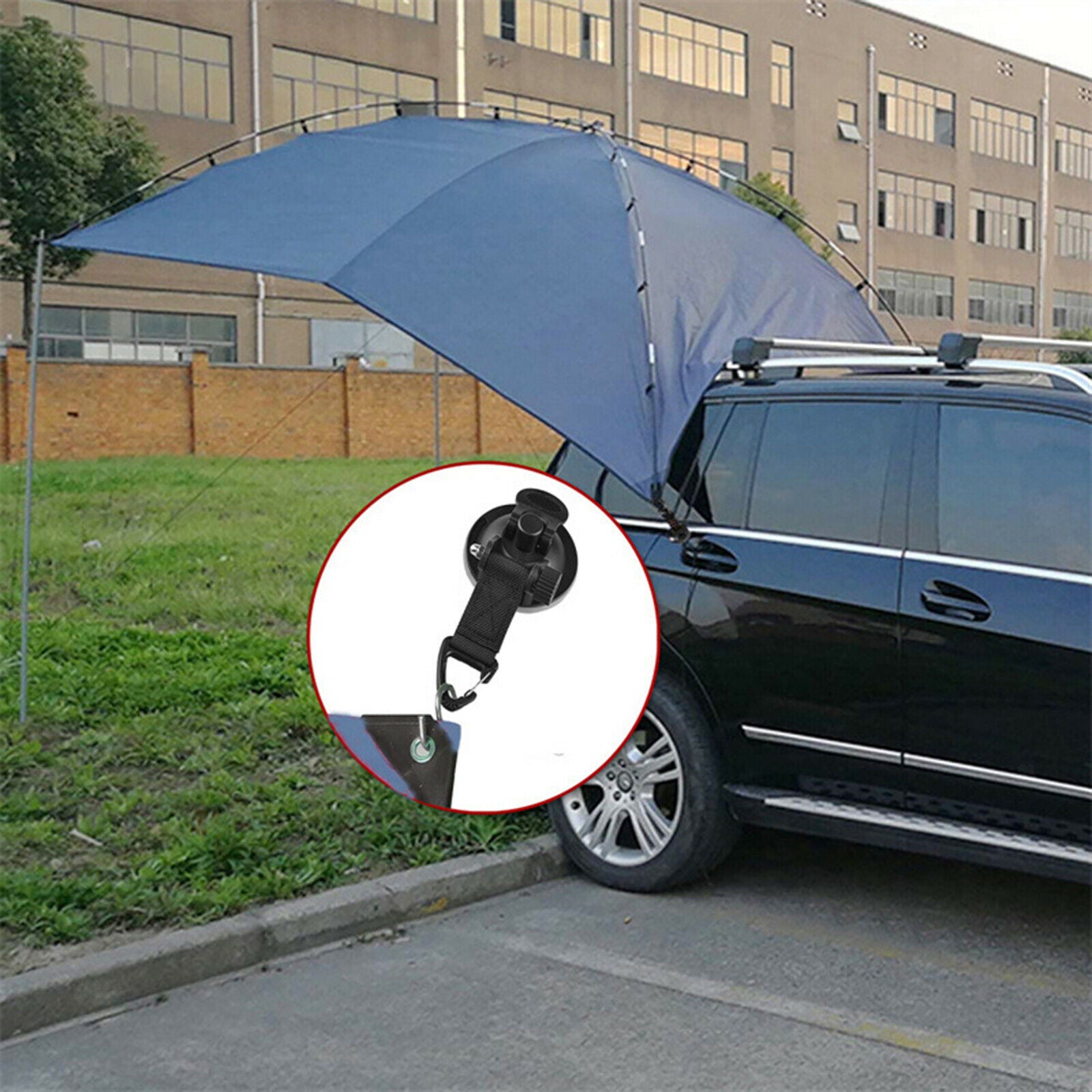 Strong Suction Cup Anchor Securing Hook For Car Side Awning Pool Tarps