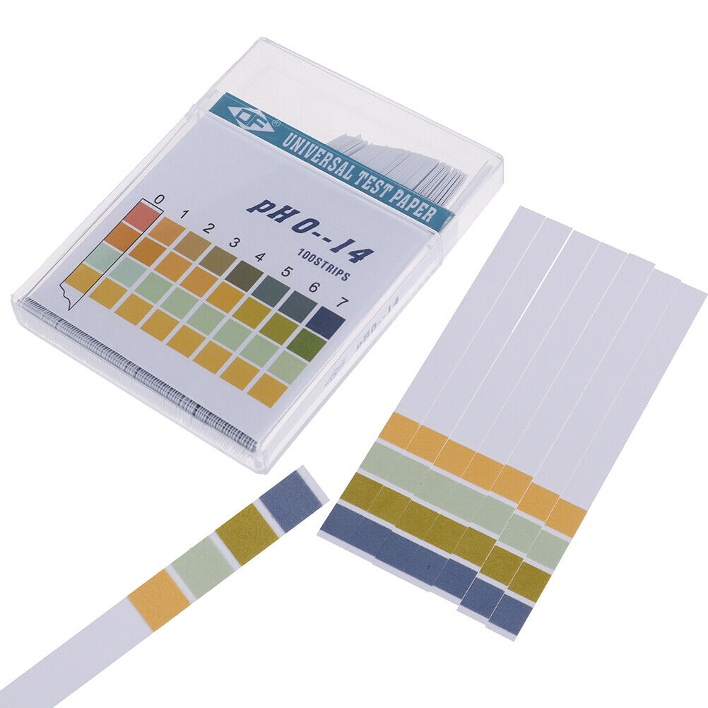 100Pcs 0-14 PH Test Strips Litmus Paper Universal Alkaline Acid Indicator PapDD