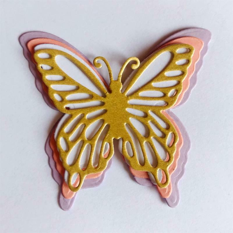 Four Butterfly Carbon Steel Cutting Dies DIY Scrapbooking Photo Album Embossing