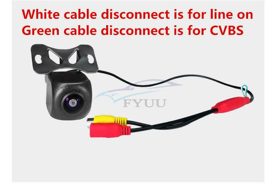 1PCS 170° Wide-angle Visible Car AHD/ CVBS HD Rear View Parking Assist Camera