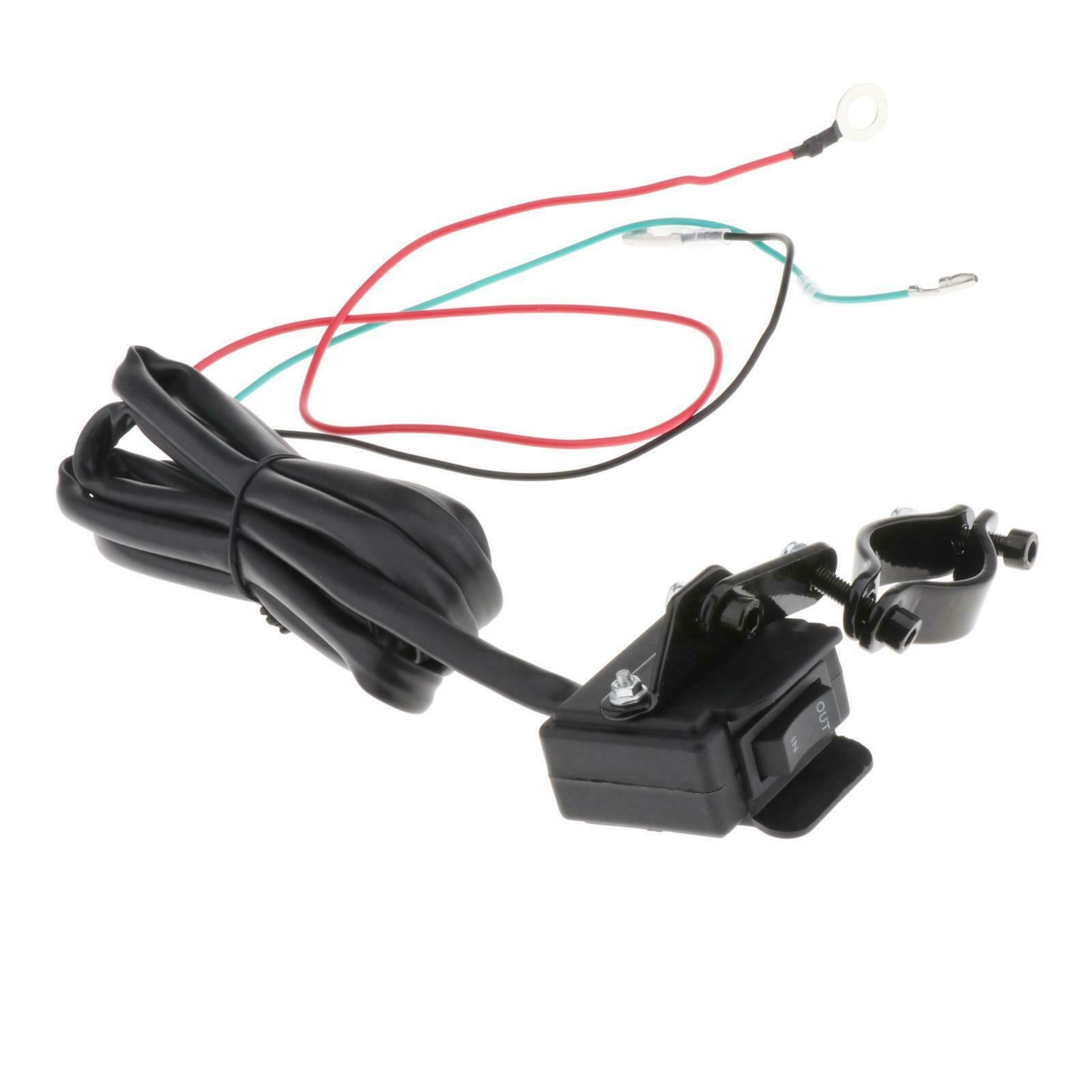 12V ATV UTV Winch Rocker Handlebar Thumb Switch for All Winches Waterproof