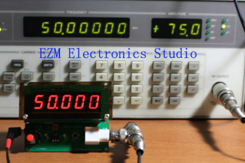 New High Precision 1Hz to 75MHz Frequncy Counter Red LED Display BNC 7-9VDC