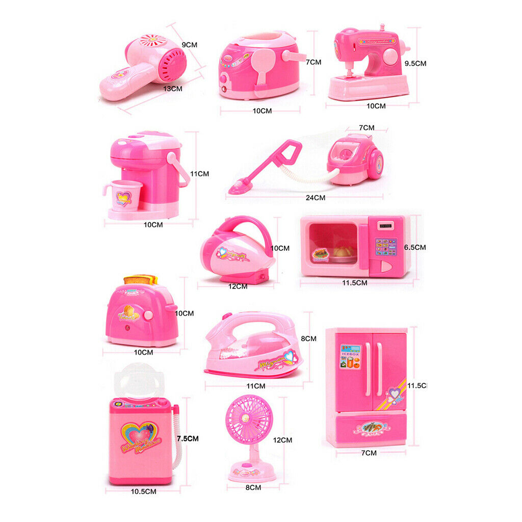 Play Kitchen Pretend Play Toys Assorted, Kid Kitchen Toys Household Appliances