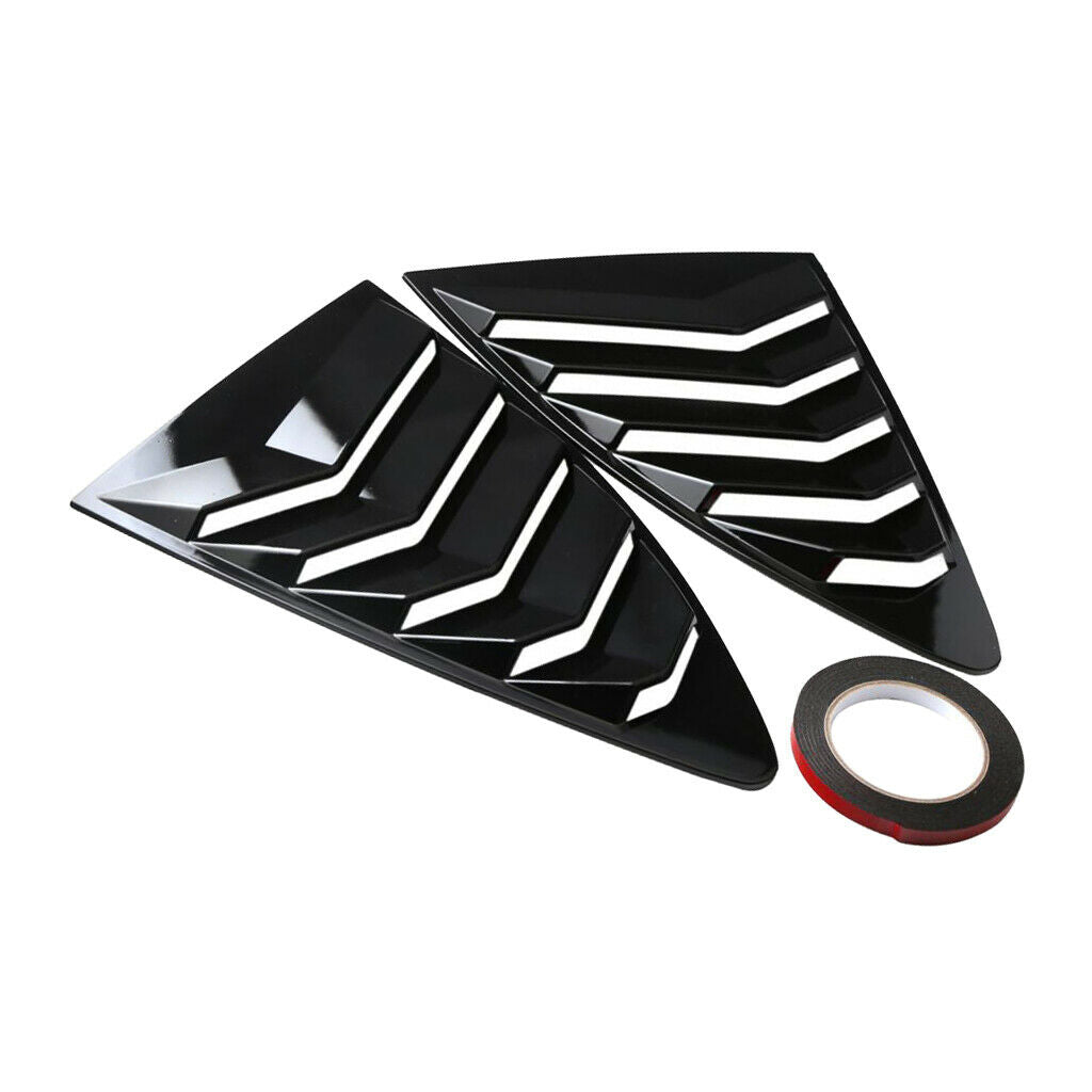 Pair Side Window Scoop Louvers Cover 5 Vent Trim For 2013-2018  BRZ