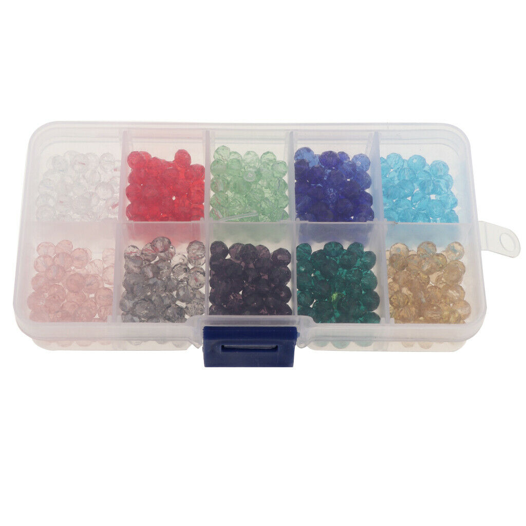 500pcs 6mm colorful rondelle glass beads for jewelry making with