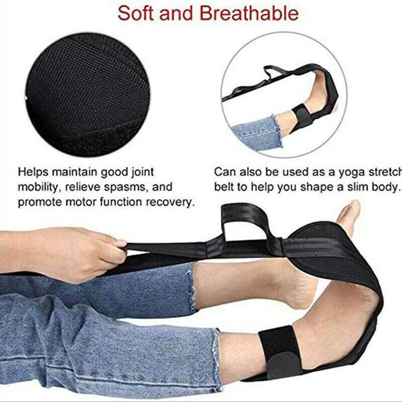 Yoga Flexibility Stretching Leg Stretcher Strap for Ballet Cheer Dance Trai Qx