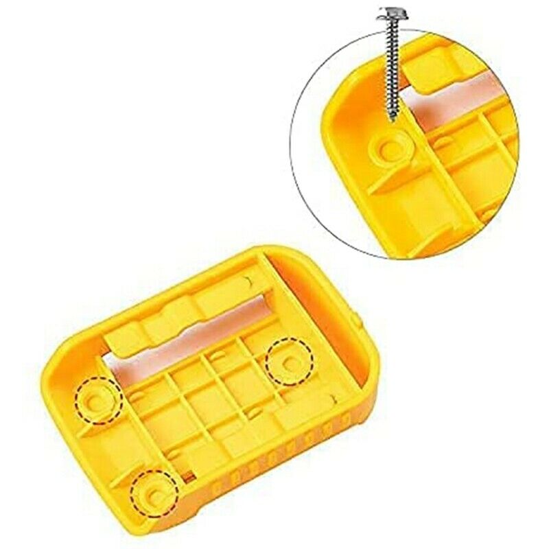 5 Packs Battery Holder Dock Mounts for DeWalt 20V 60V Battery, Wall Panel ShelB5