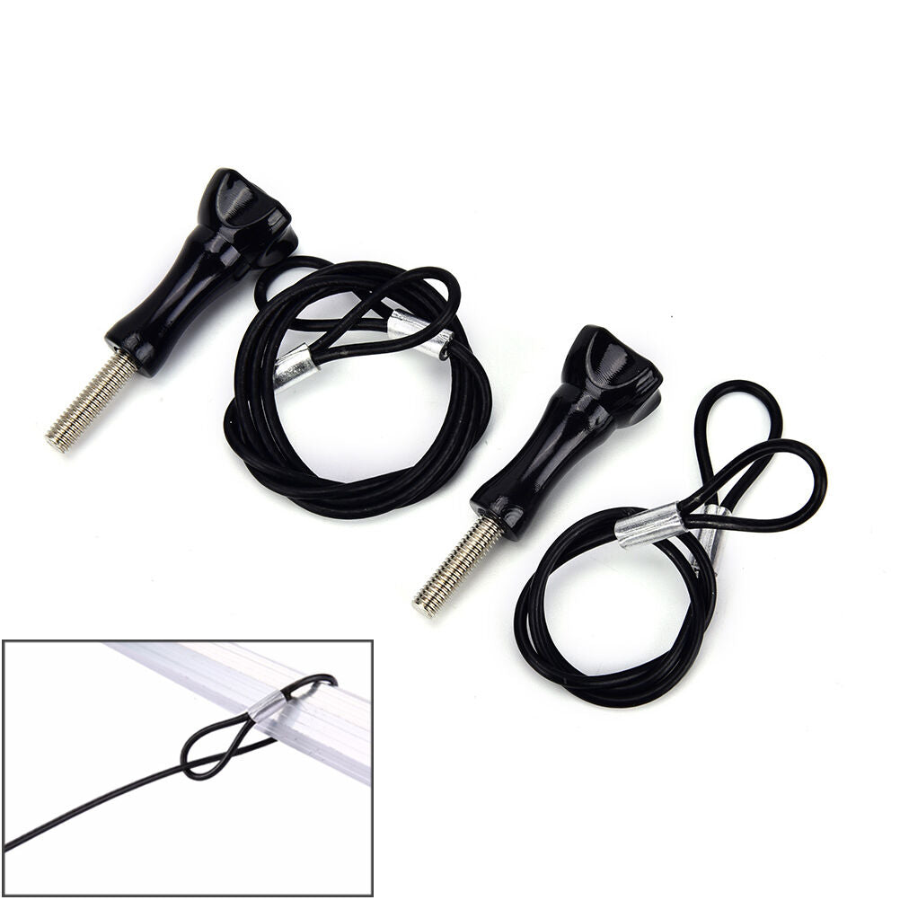 30 cm Safety Stainless Steel Lanyard Tether + Screw for Sess.l8