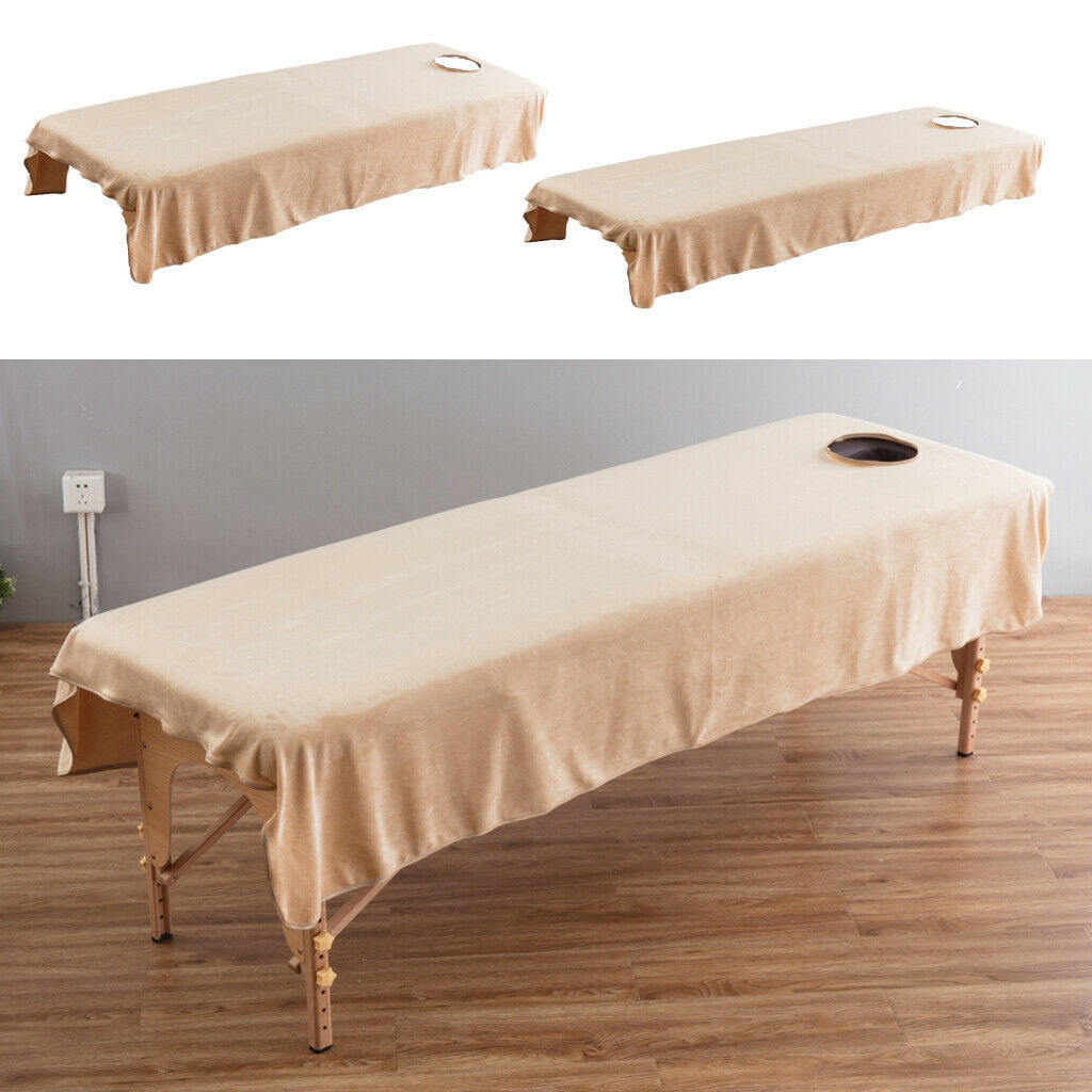 Pack 2 Comfort Crystal Velvet Massage Table Sheets Cosmetic Hotel Bed Cover