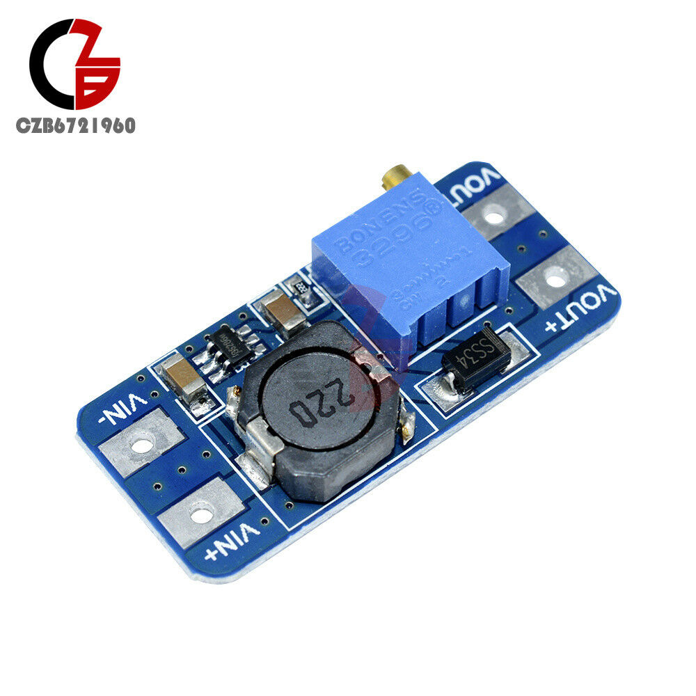 2Pcs MT3608 Step Up Power Apply Booster Module DC-DC 2V-24V 2A