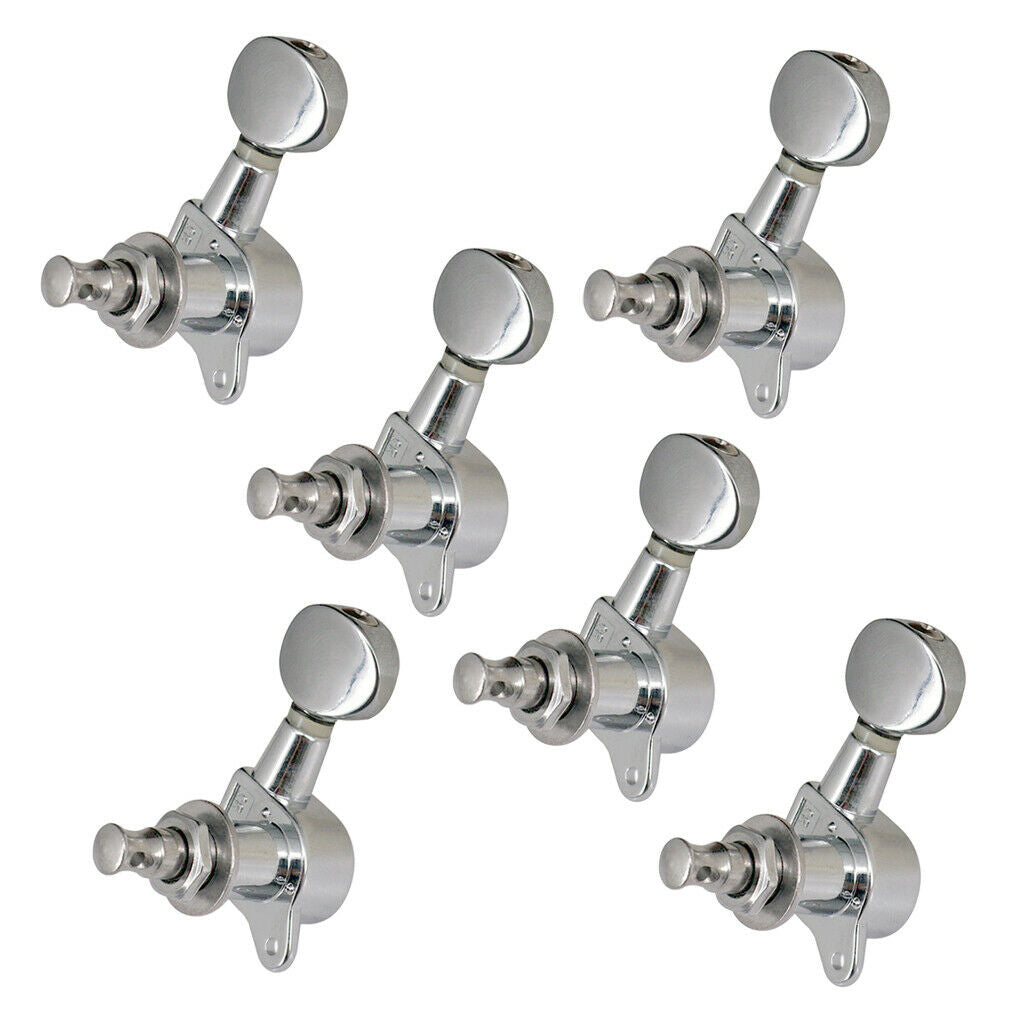6x Sealed 6L Guitar Tuning Pegs Key Machine Heads for Acoustic Guitar Parts