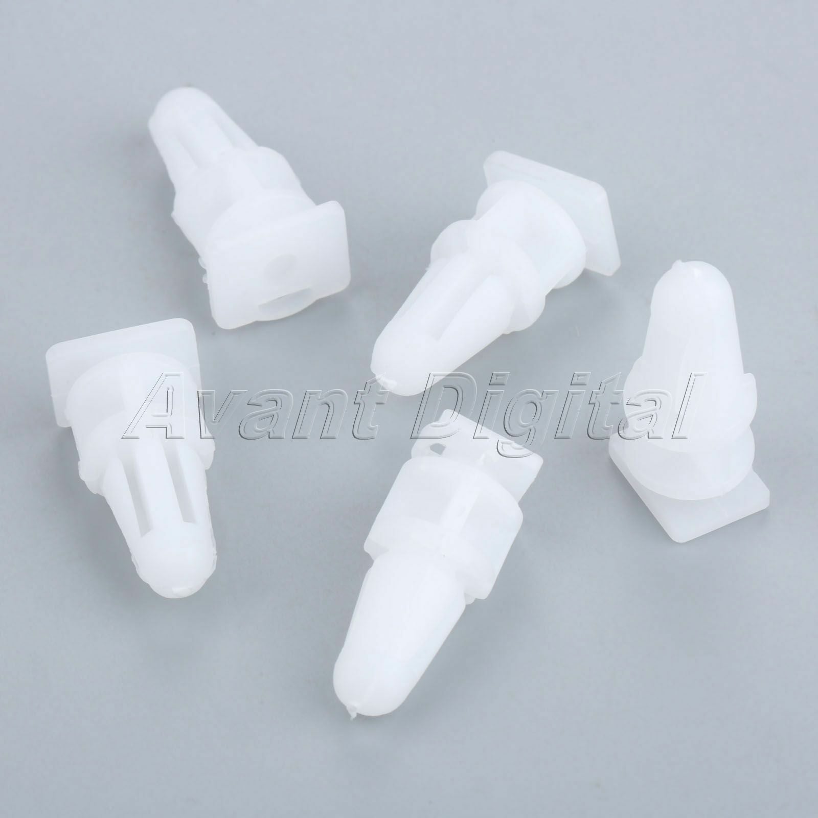 20PC White Plastic Auto Car Plate Clips D82 Fastener 51471840961 Replacement