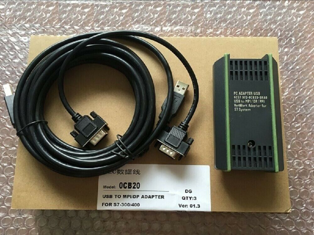 Programming Cable 6ES7972-0CB20-0XA0 For Siemens S7-200 300 400 PLC USB-MPI PPI