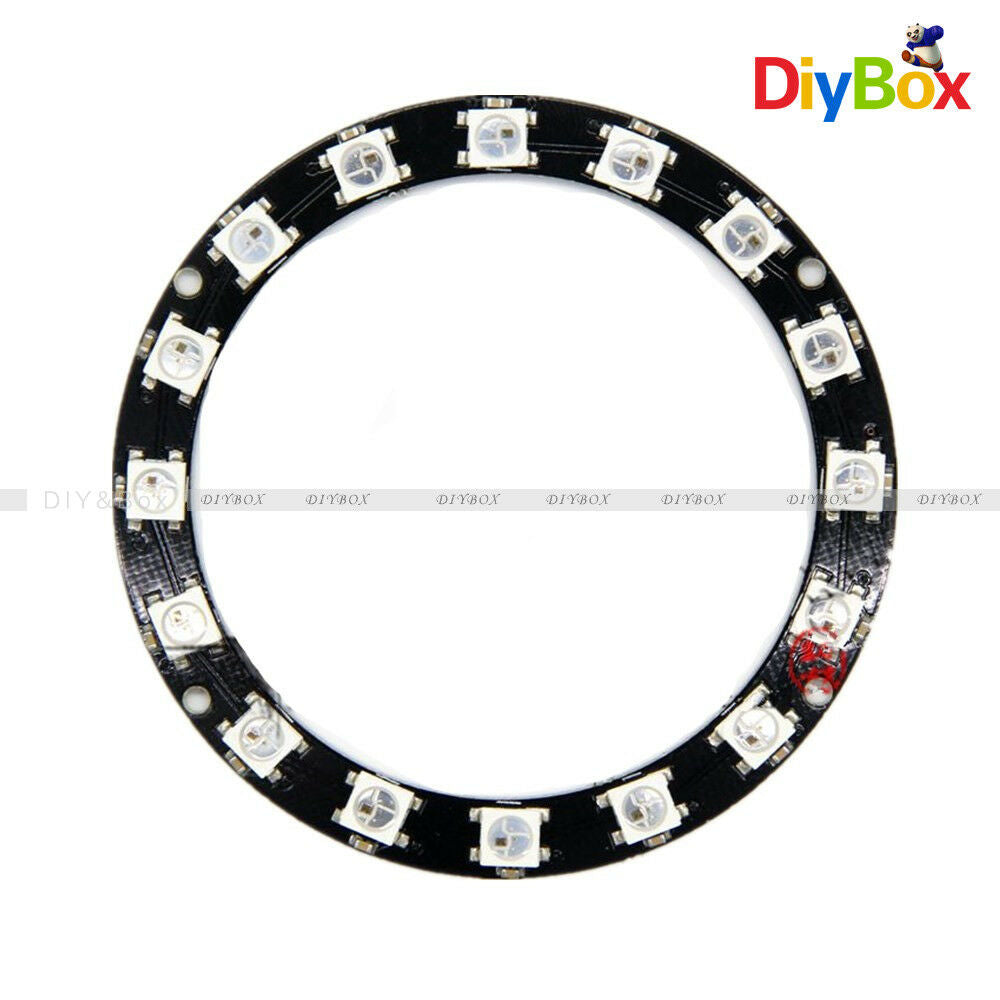 New 16Bit RGB LED Ring WS2812 5050 LED RGB+ Integrated Drivers For Arduino