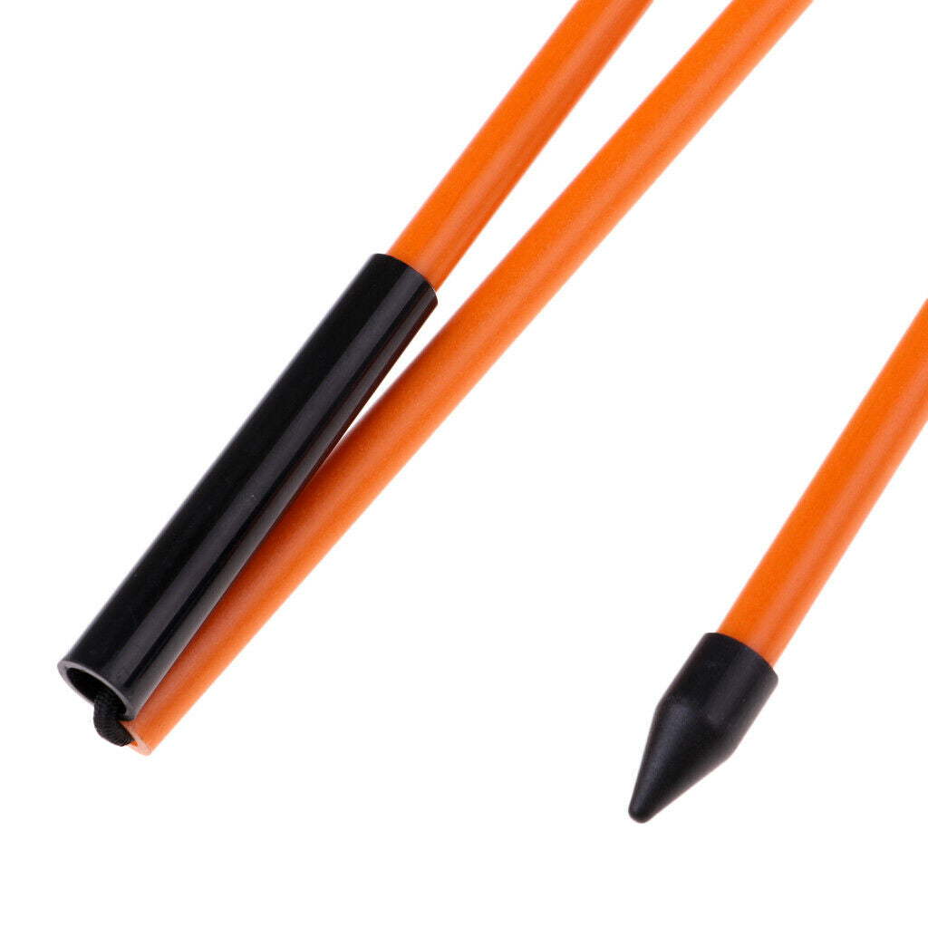 2x Fiberglass Golf Alignment Stick Putt Rod Ball Equipment Golf Accessory