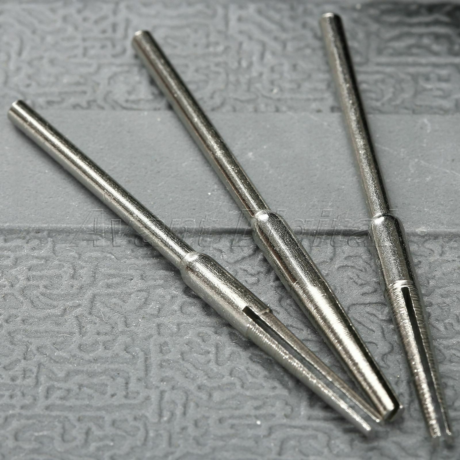 Straight Tapered Split Abrasive Mandrels Slotted Clip Handle Rotary Power Tool