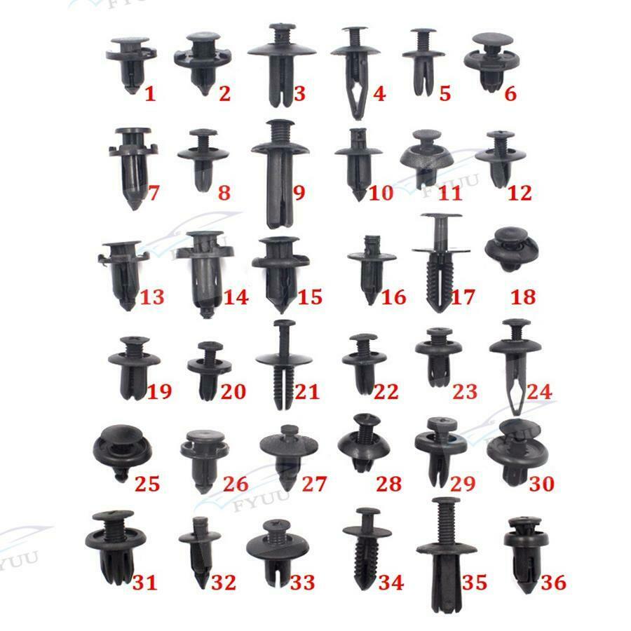 360pcs Car Fastener Rivet Bumper Fender Door Trim Panel Screw Fastener Clip Box