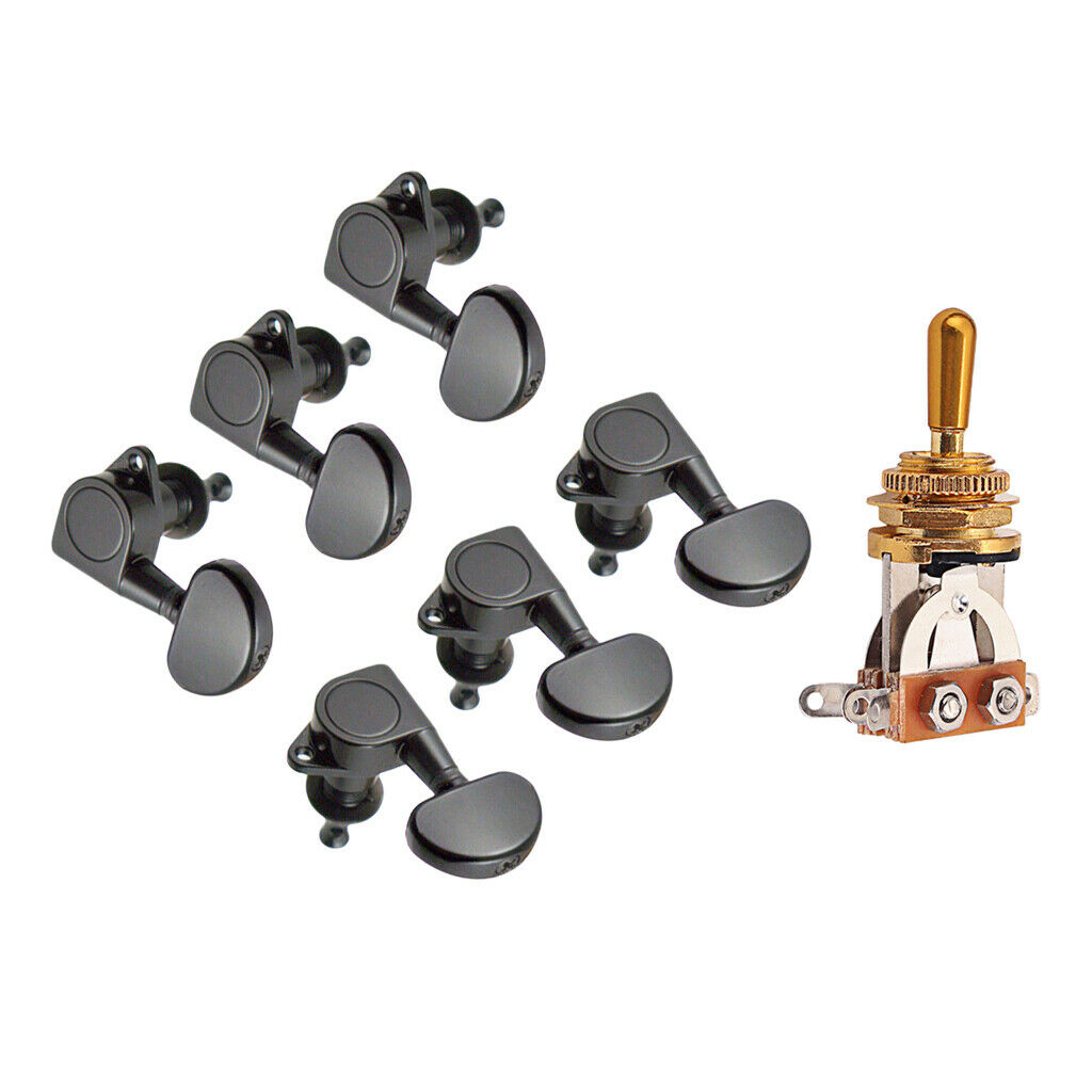 Selector Switch Lever 3 Way 6 Pcs Sealed Tuners Tuning Guitar