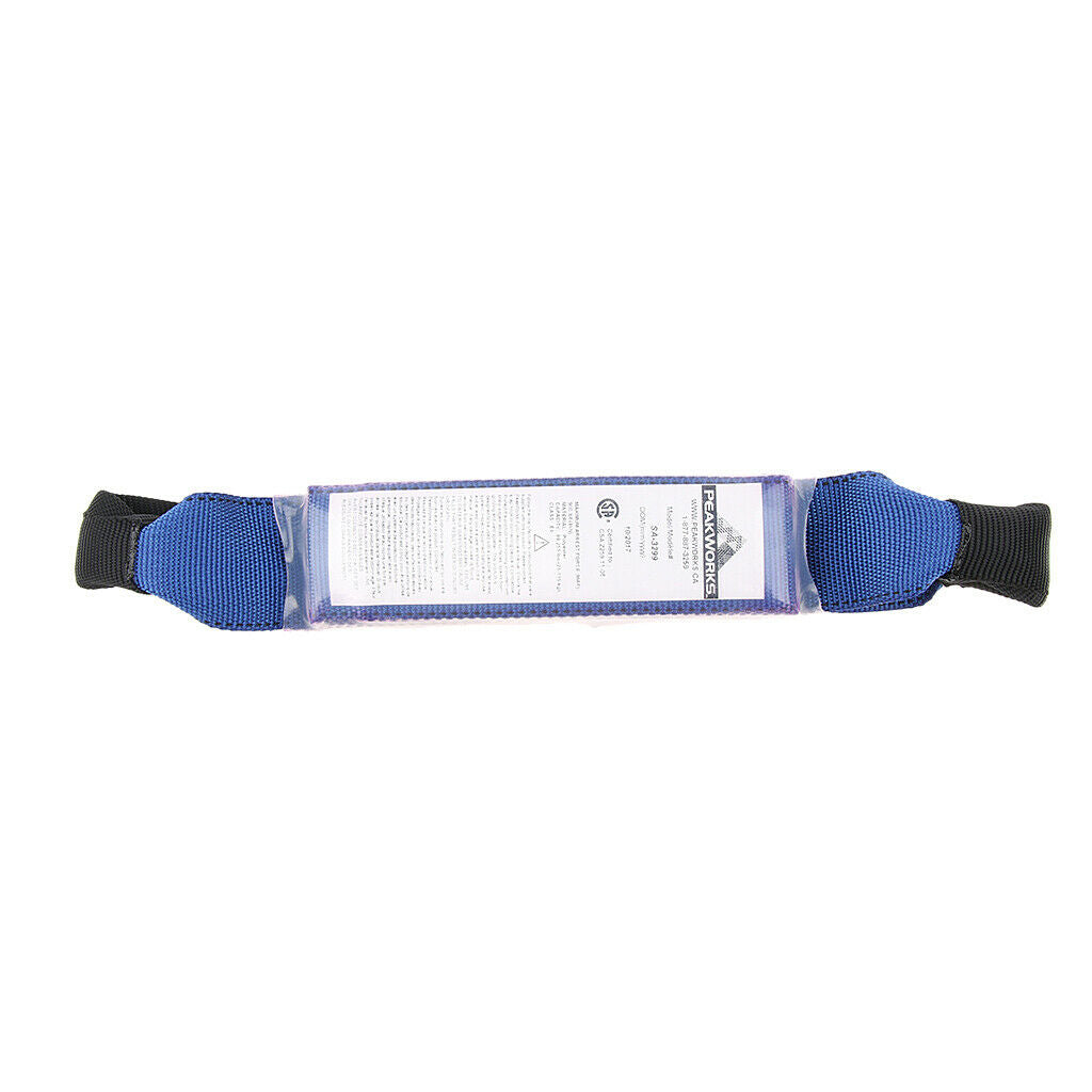 Fall Protection 33cm Shock Absorbing Lanyard Polyester Webbing Lifeline