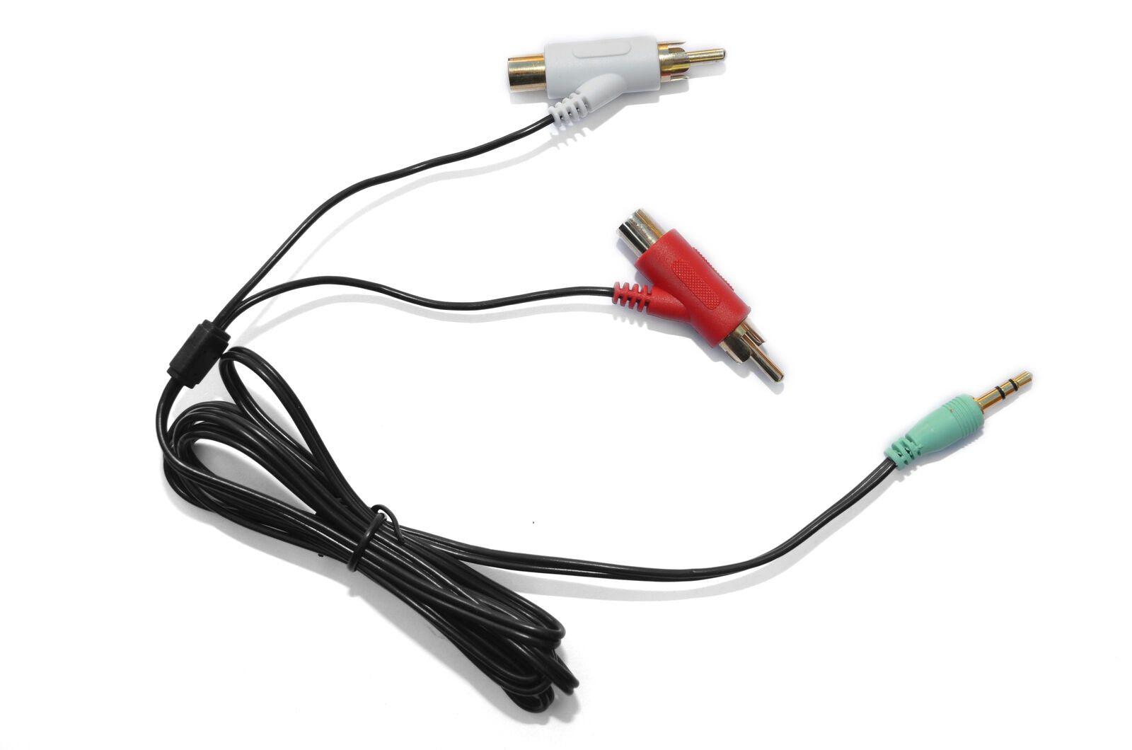 Male RCA Audio Splitter Cable for Turtle Beach and PC Gaming Headsets