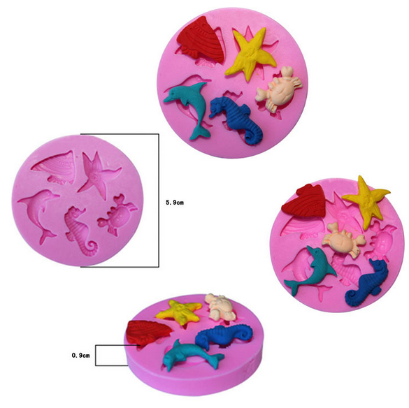 Baby Shower Hand Fondant Cake Decorating Silicone Mould  Baking DIY Mould Tools