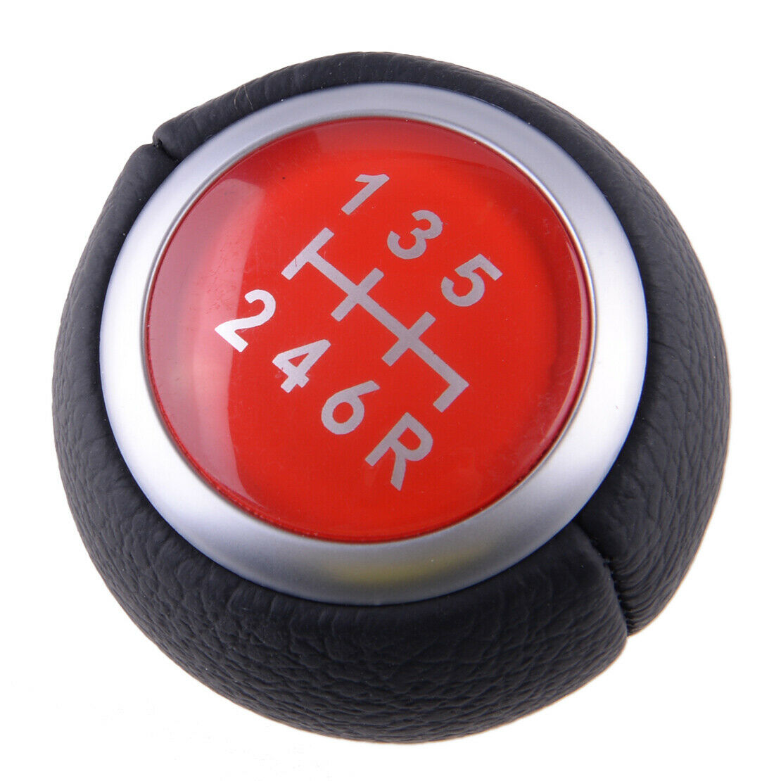 Car 6 Speed Gear Shift Stick Knob Leather Fit For Subaru Impreza WRX STI 2009-18