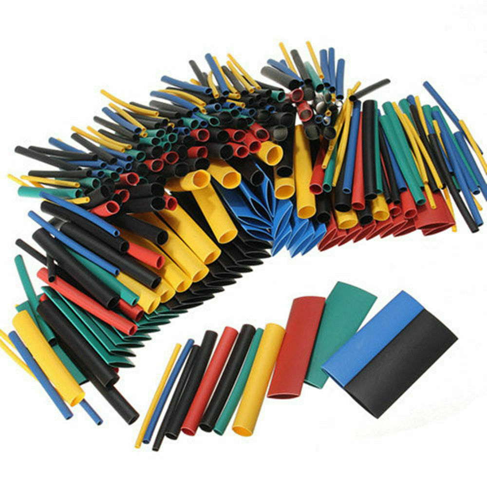 280pcs Assortment Ratio 2:1 Heat Shrink Tubing Tube Sleeving Wrap Kit