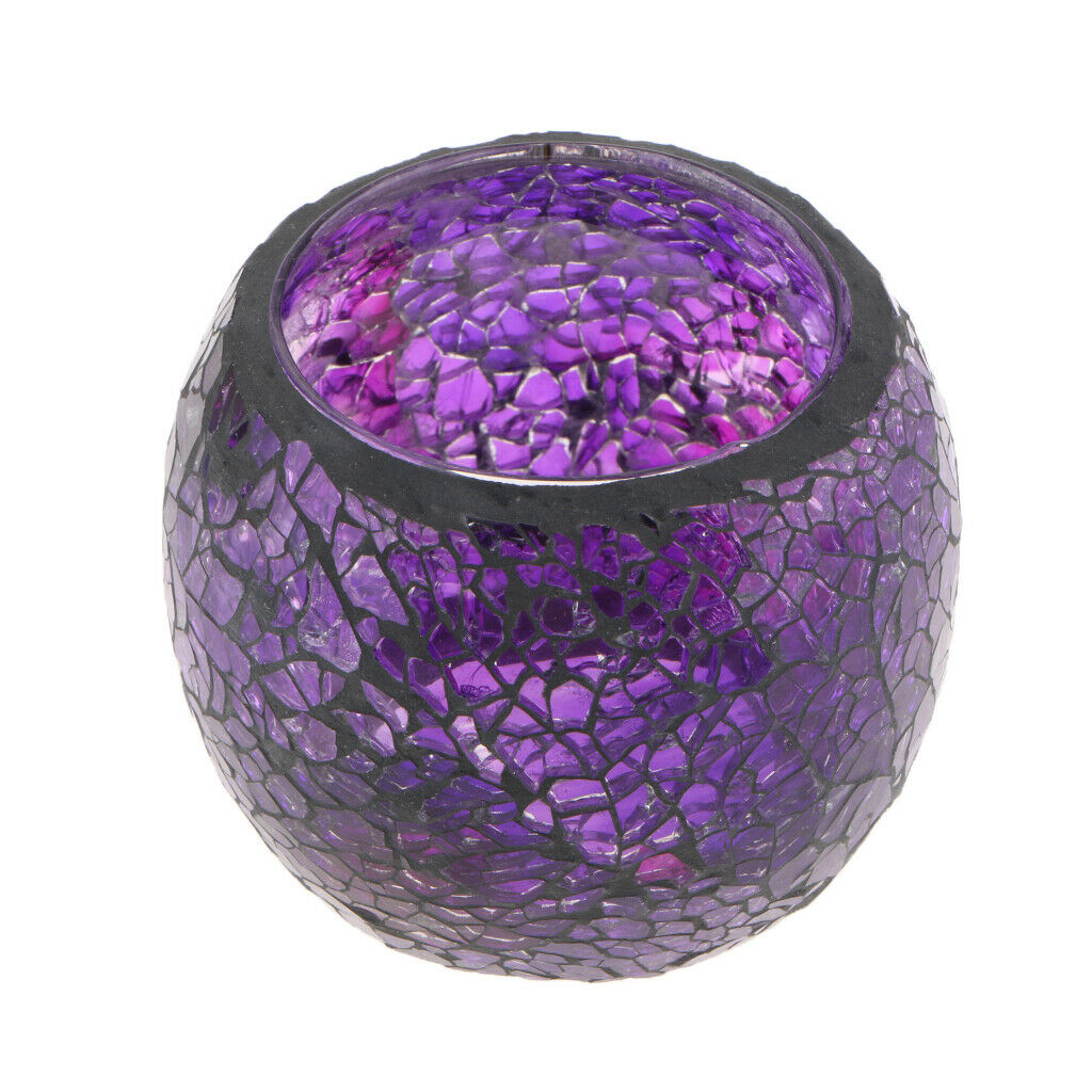Wedding Festive Parties Events Decor Mosaic Glass Mood Light Candle Holder