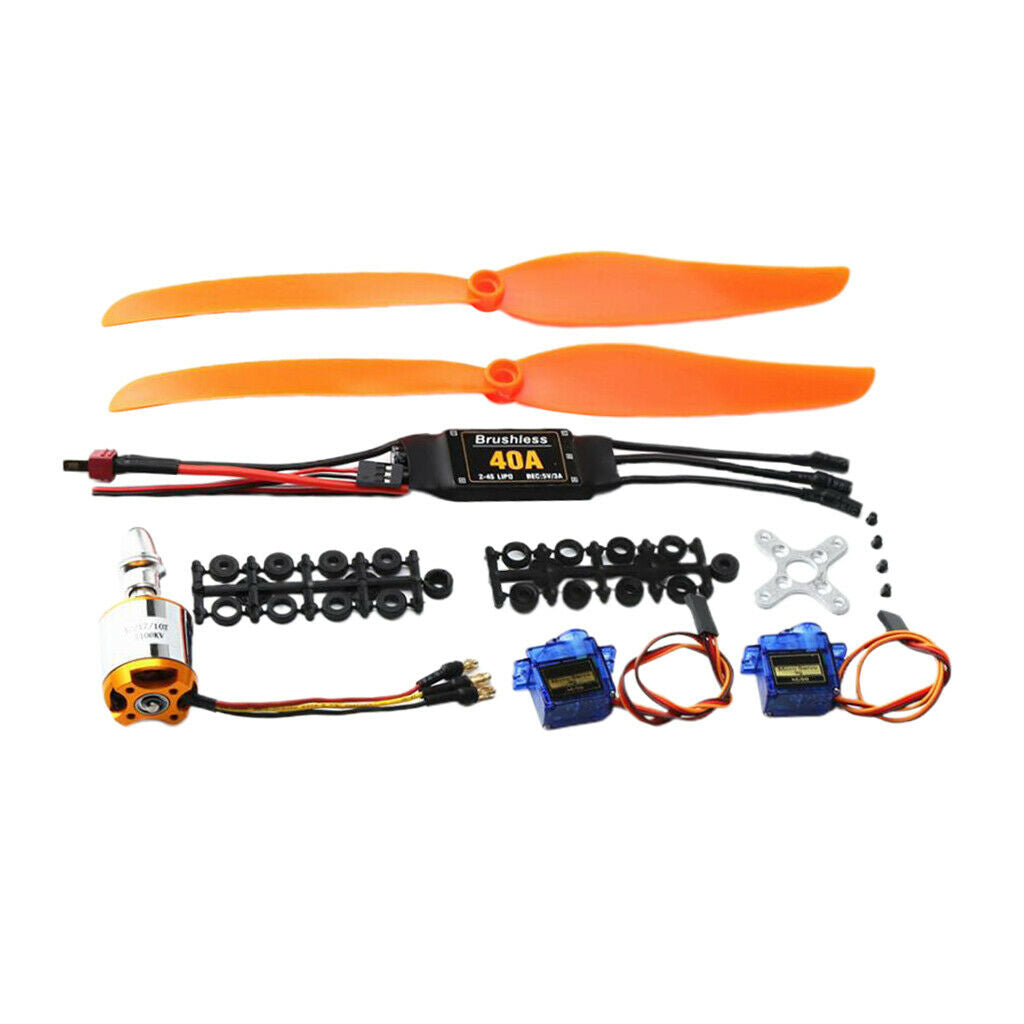 RC KV1100 Brushless Motor + 40A ESC + Propeller + 9G Servo Kits For RC AircraftS