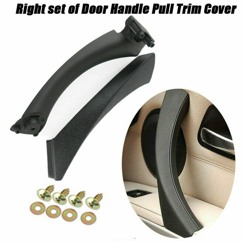 New 1x Right Black Inner Door Panel Handle Pull Trim Cover Fit BMW 3 Series E91