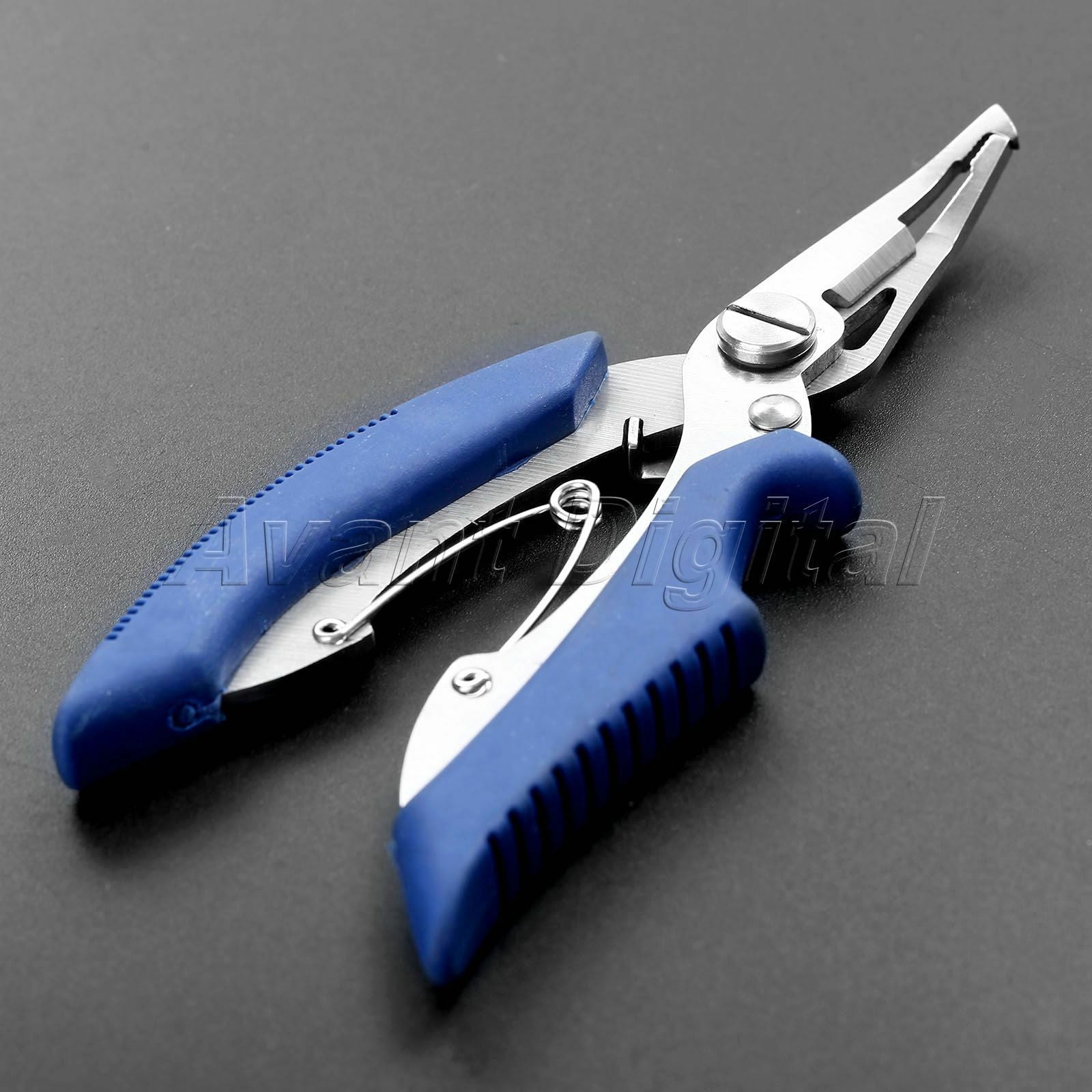 1×Stainless Steel Fishing Plier 13cm Scissor Lure Hook Cut Tackle Versatile