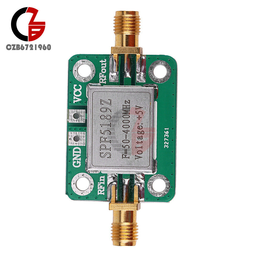 For FM HF VHF UHF Ham Radio LNA 50-4000MHz SPF5189 RF Amplifier Signal Receiver