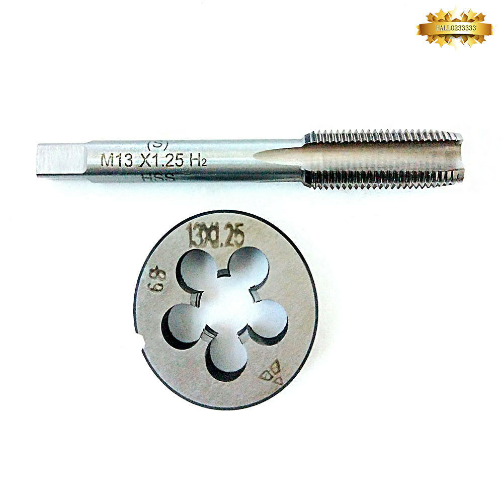 M13×1.25 HSS Tap And Die Set,Thread Tap + Round Thread Die Right Hand HSS Taper