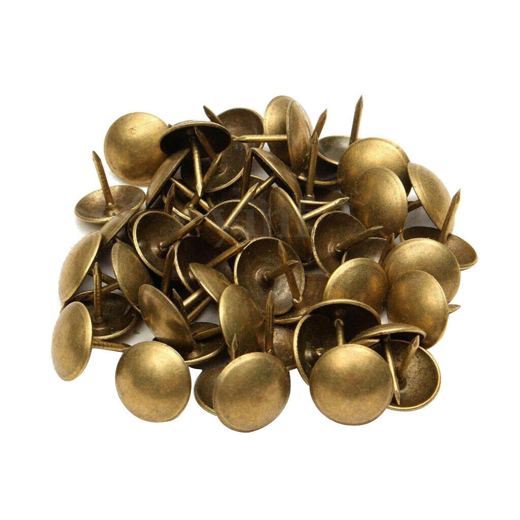 400pcs Round Domed Head Upholstery Tacks Furniture Nails Pins Upholstery Pins