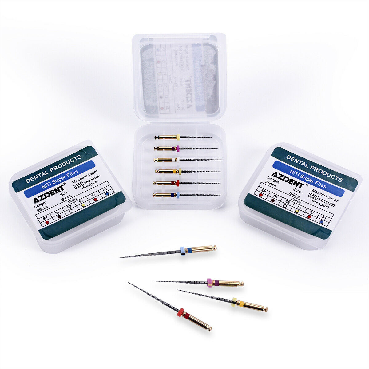 10packs Dental Protap Rotary File Engine NiTi Endo Motor Handpiece 25mm SX-F3 UK