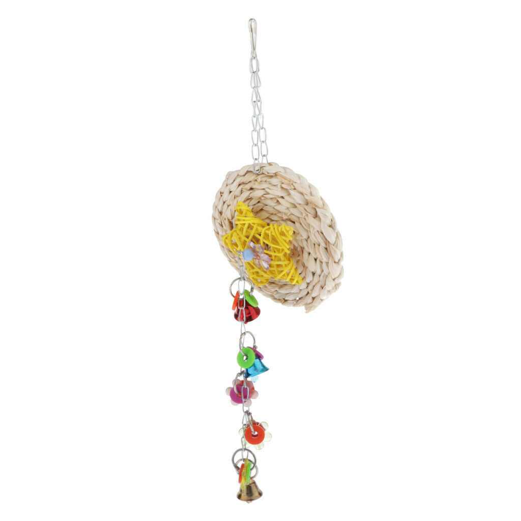 Birds Chew Bite Bell Toys Cage Decor Accessory For Small Medium Large Birds