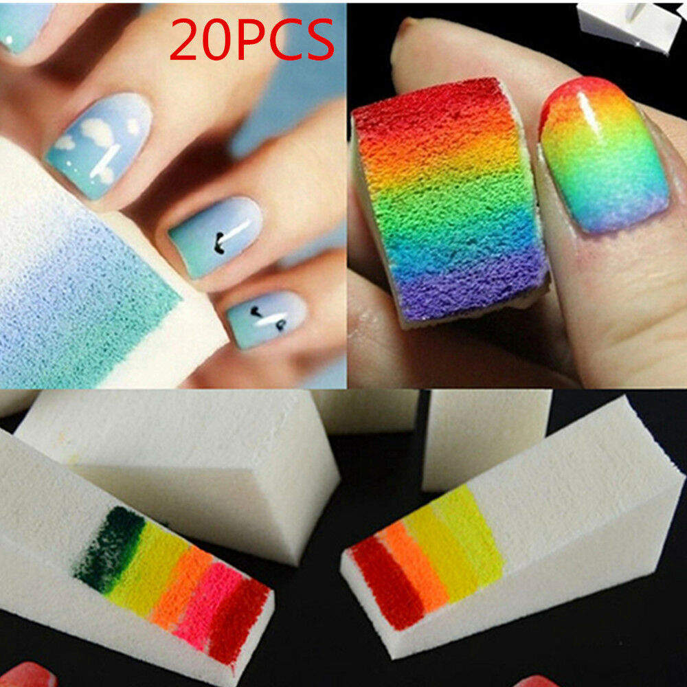 20PCS Beauty Lady Make Up Cosmetic Triangle Foundation Facial Puff Sponge Powder