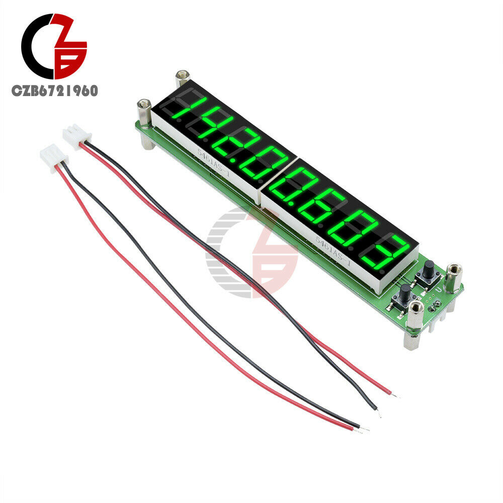 Green RF Signal Frequency Counter Cymometer Tester Meter 0.1-60MHz 20MHz~2.4GHz