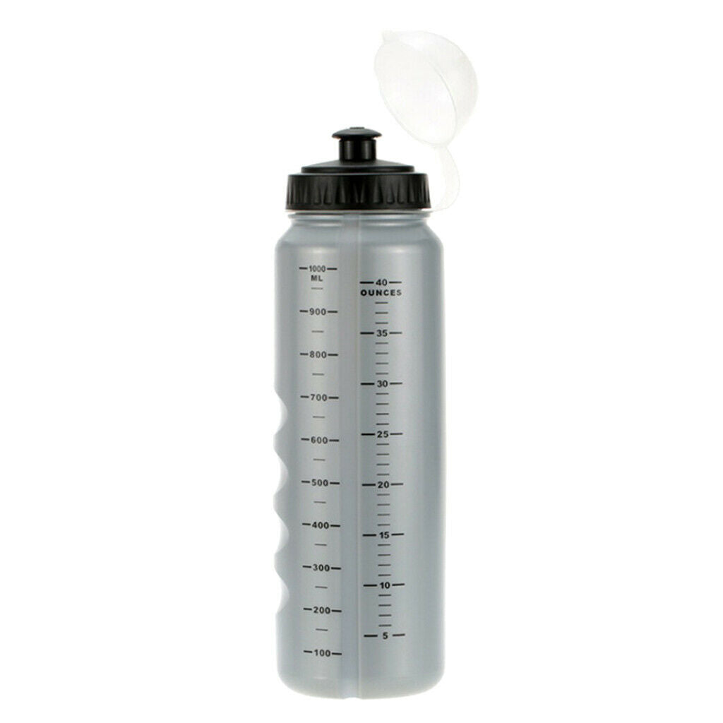 1L Outdoor Sport Water Bottle Leakproof Drinking Water Bottle with Tick Mark