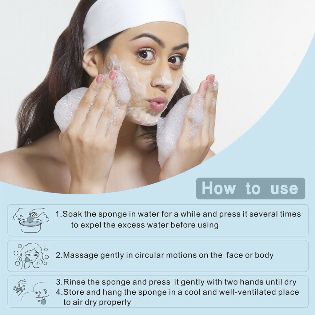 12Pieces Konjac Cleaning Sponge Puff Exfoliating Facial Sponge fo Deep Clean