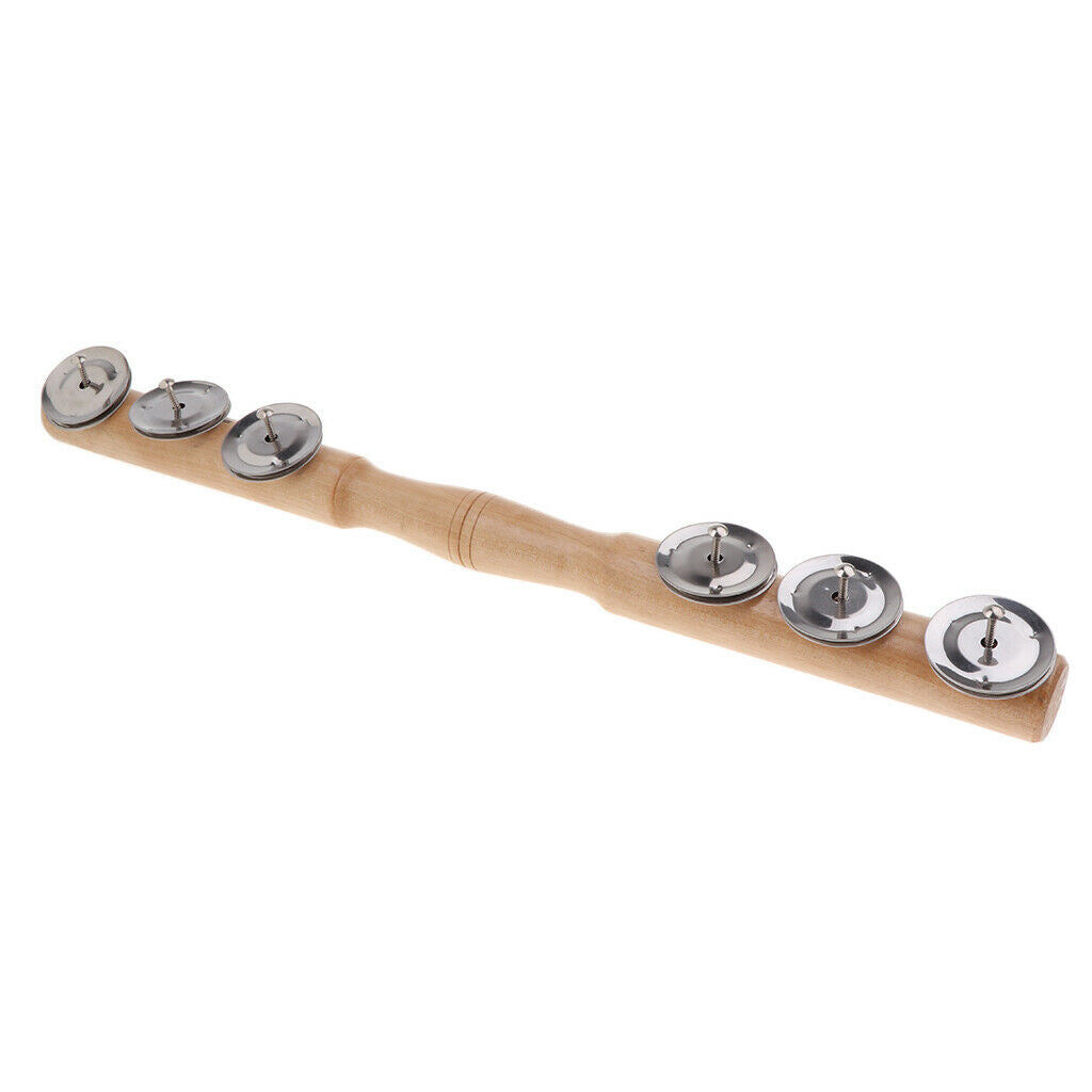Hand Percussion Wooden Stick Bells Handbells Shaker Bells Rattles Toys
