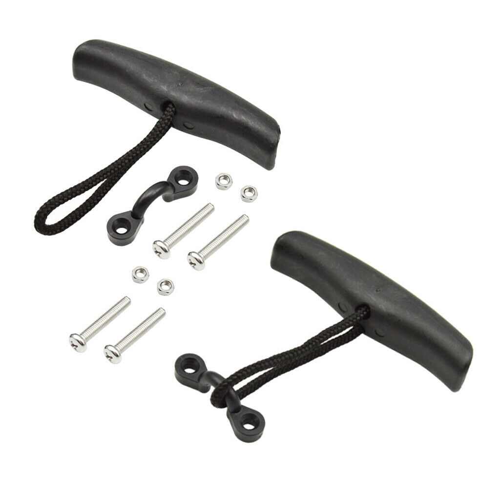 1 Pair Kayak Toggle Handles Durable Nylon Canoe Boat Pull T Handle Replacement