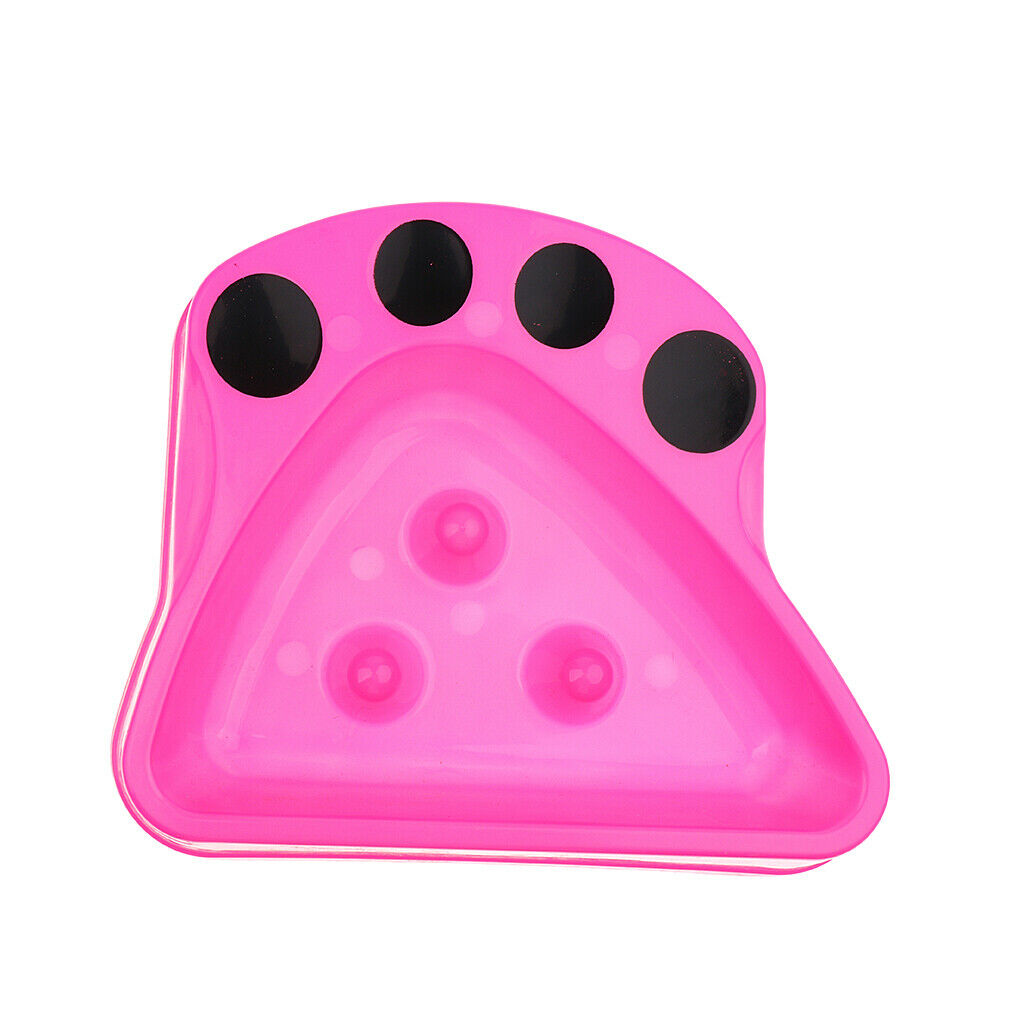 Paw Shaped Pet Dog Food Bowl Slow Eating Feeder Healthy Dish Feeder Random