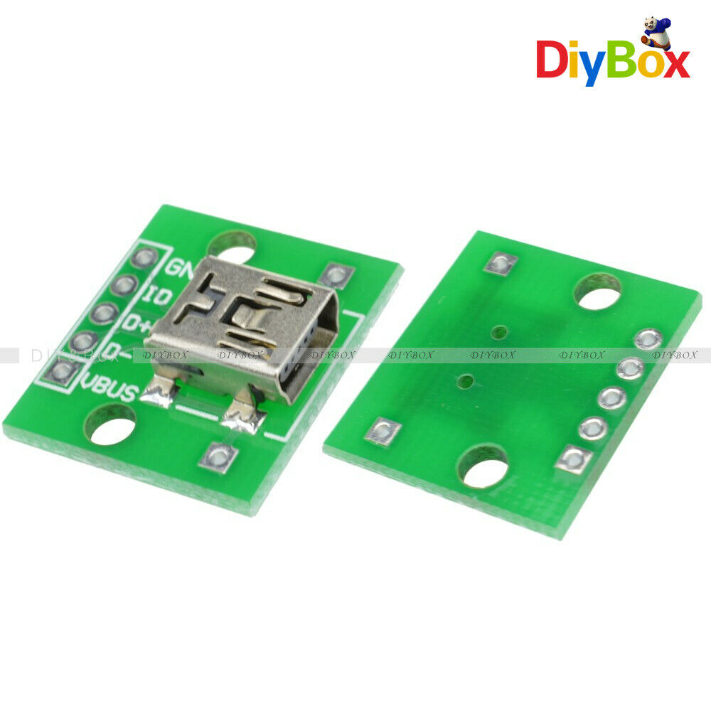 10PCS Mini USB to DIP Adapter Converter 2.54mm PCB Board DIY Power Supply Module