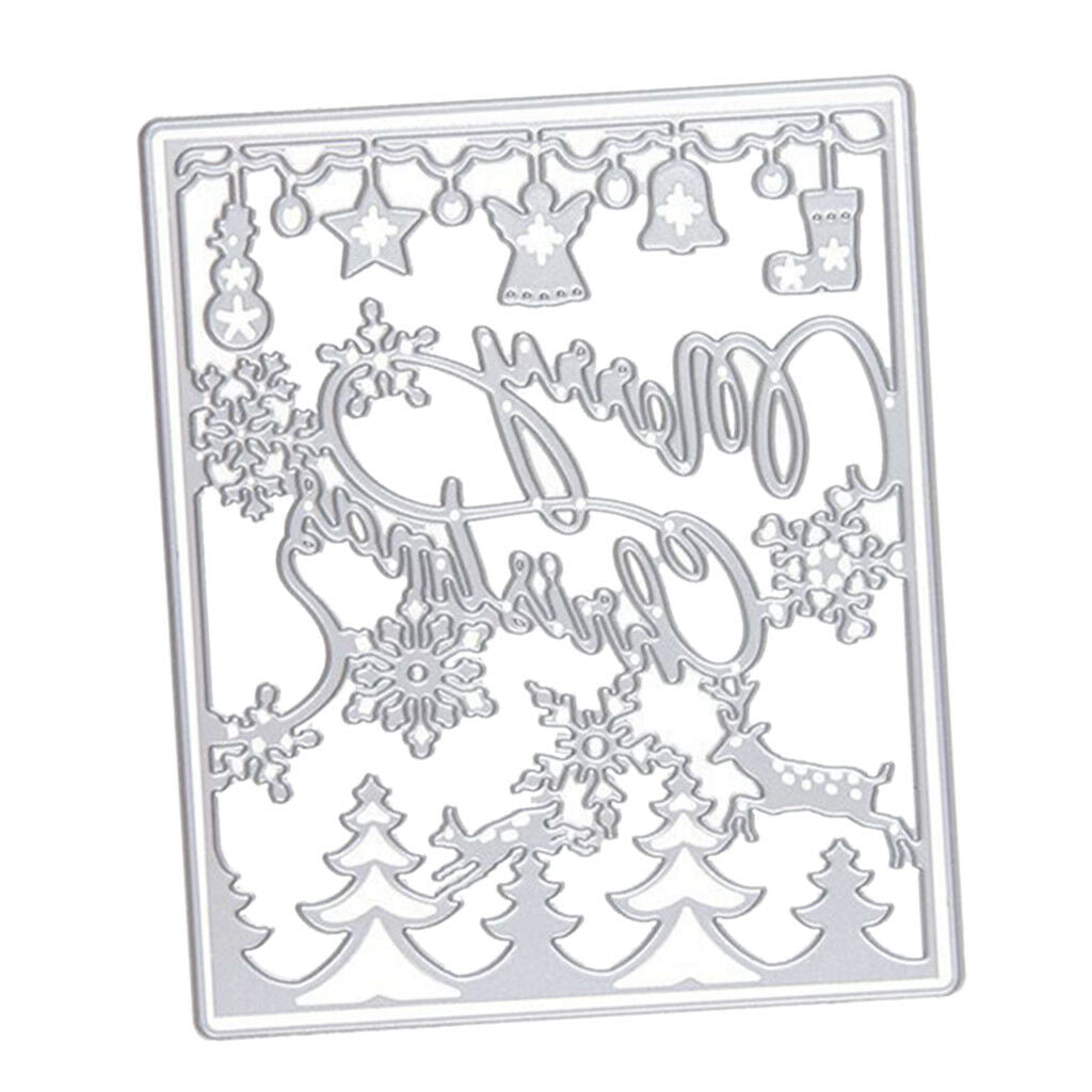 Metal Cutting Dies Stencil DIY Scrapbooking Embossing Tool-Merry Christmas