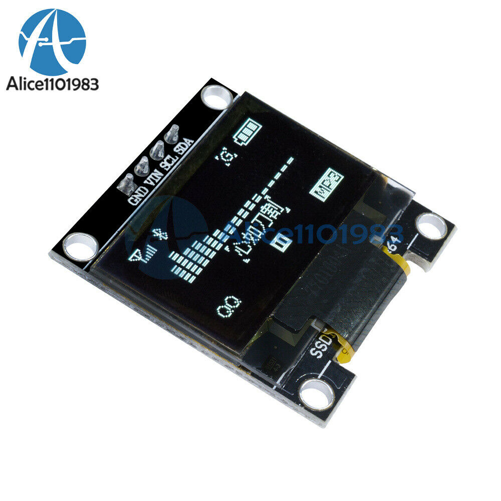 2PCS 0.96" 4 pin I2C IIC 128X64 OLED LCD Display Board Yellow Blue for Arduino