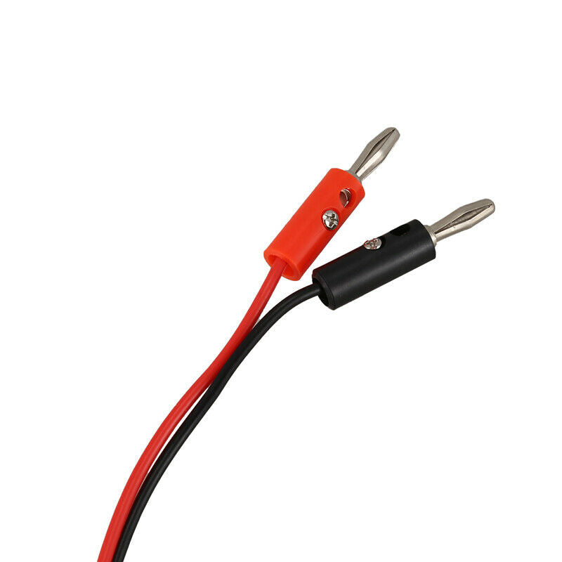 2 Pcs Red Black Banana Plugs to Alligator Clips Probe Test Cable 1M F9C4C4
