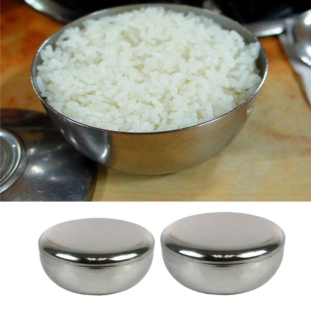 Stainless Steel Serving Bowl for Kid Noodles Rice Salad Soup Milk with Lid A