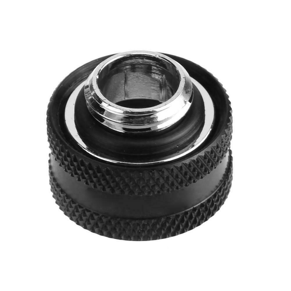 G1/4 Thread Rigid Tube 14mm Hard Tube Extender for PC Water Cooling(Black) @